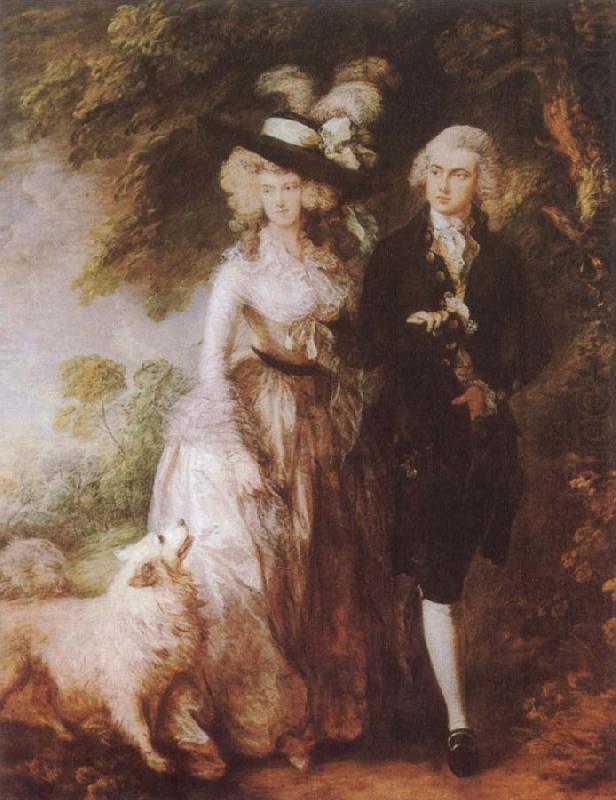 Thomas Gainsborough Mr and Mrs William Hallett china oil painting image